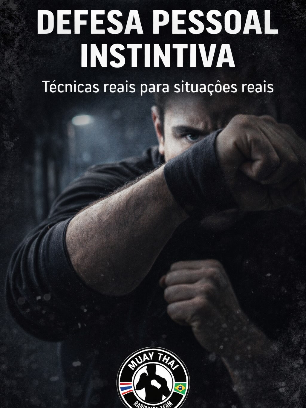 Arte de divulgação para Defesa Pessoal Instintiva