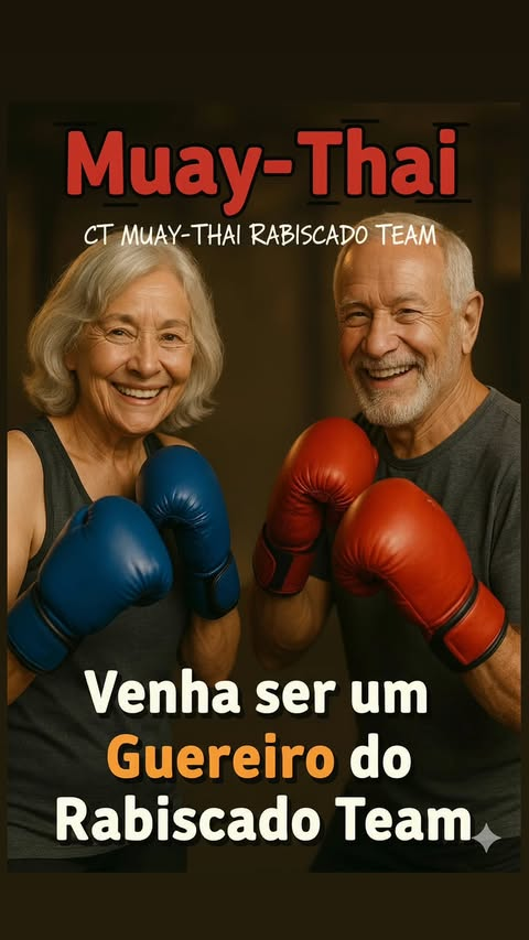 Campanha de Muay Thai para pessoas da melhor idade no CT Rabiscado Team